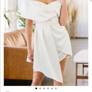 Lulus always celebrating satin mini dress